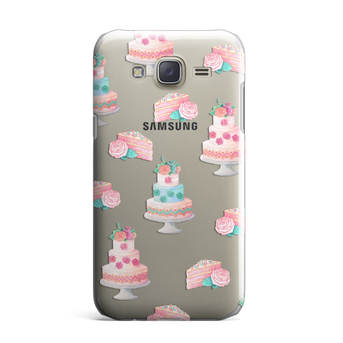 Pink Cake Print Samsung Galaxy J7 Case