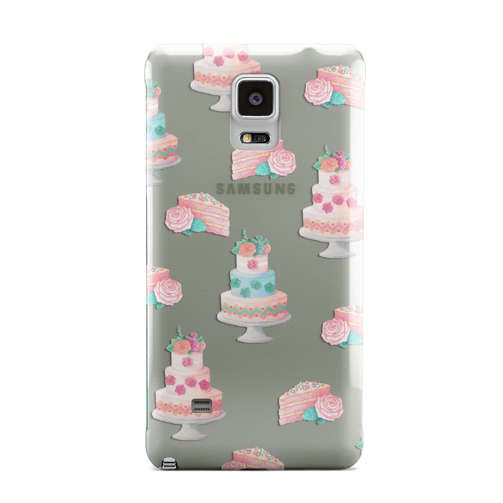 Pink Cake Print Samsung Galaxy Note 4 Case