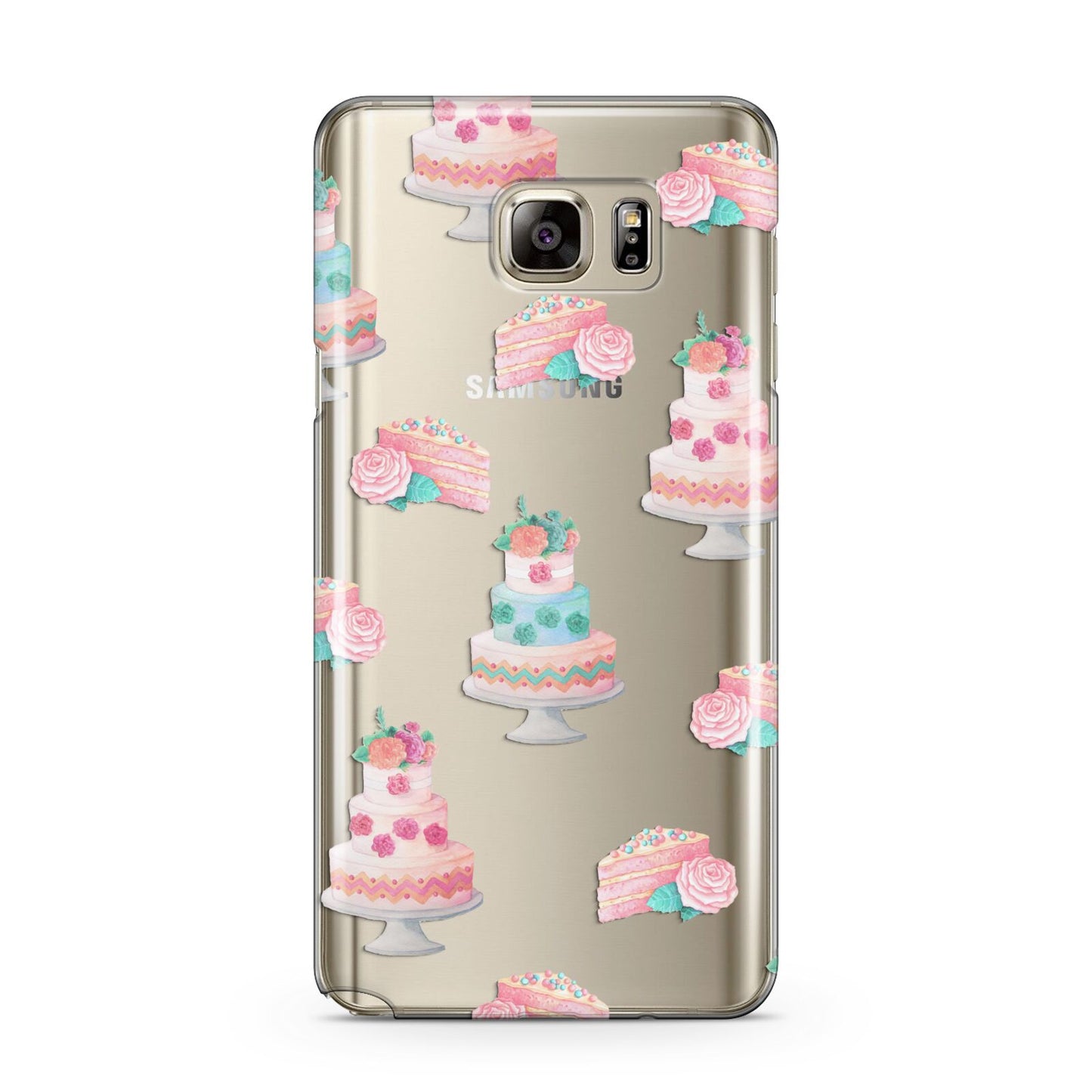 Pink Cake Print Samsung Galaxy Note 5 Case