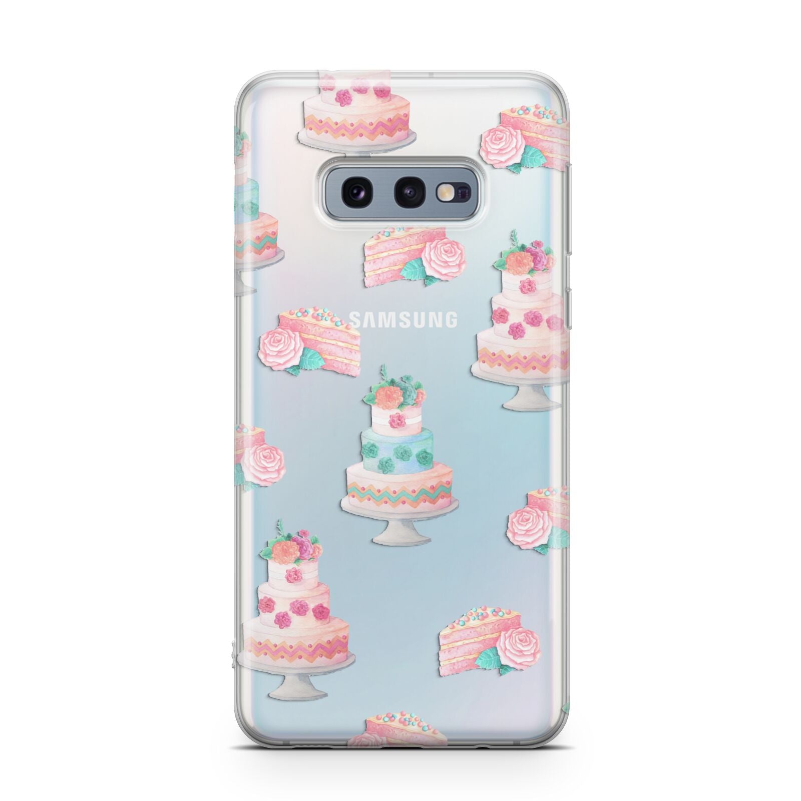 Pink Cake Print Samsung Galaxy S10E Case