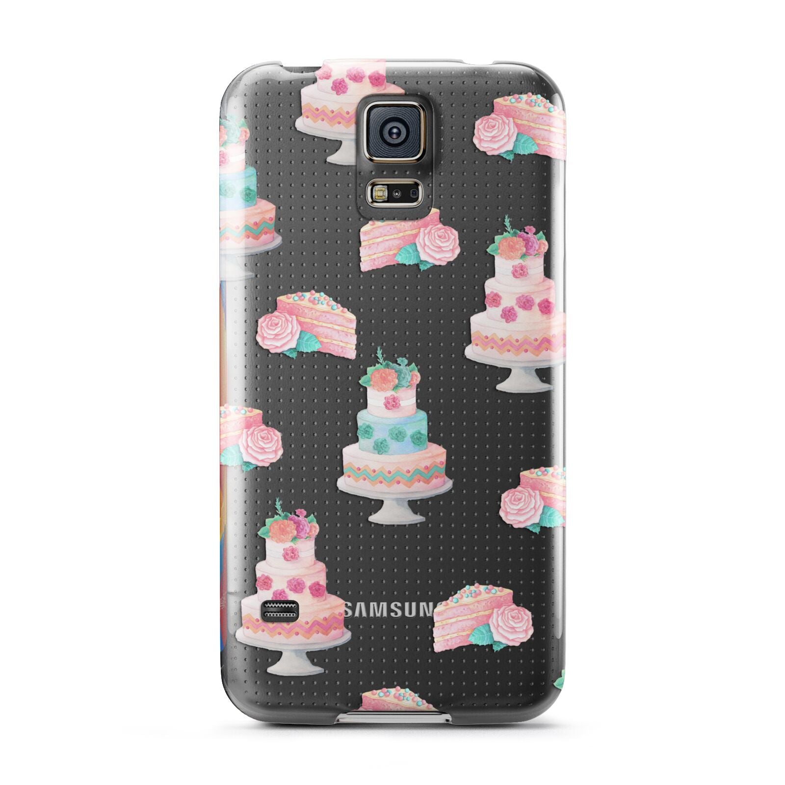 Pink Cake Print Samsung Galaxy S5 Case