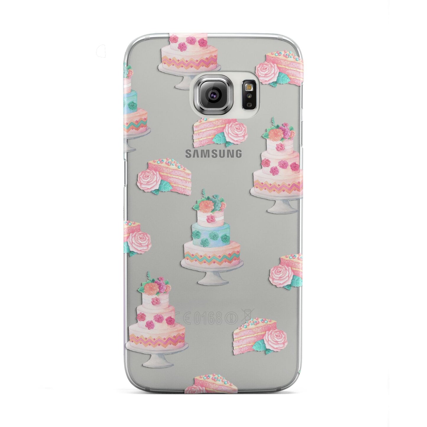 Pink Cake Print Samsung Galaxy S6 Edge Case