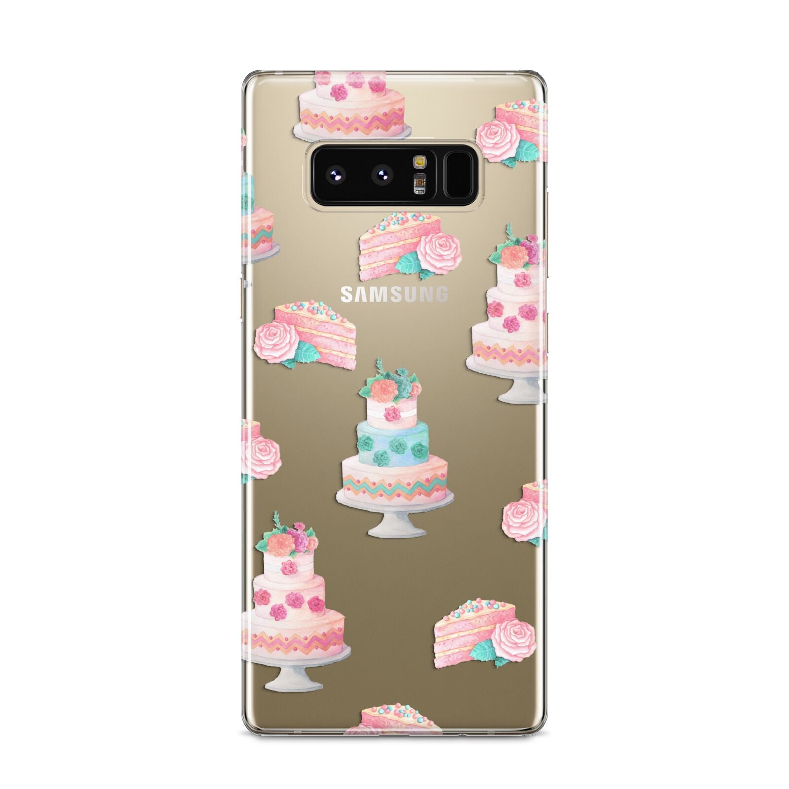 Pink Cake Print Samsung Galaxy S8 Case