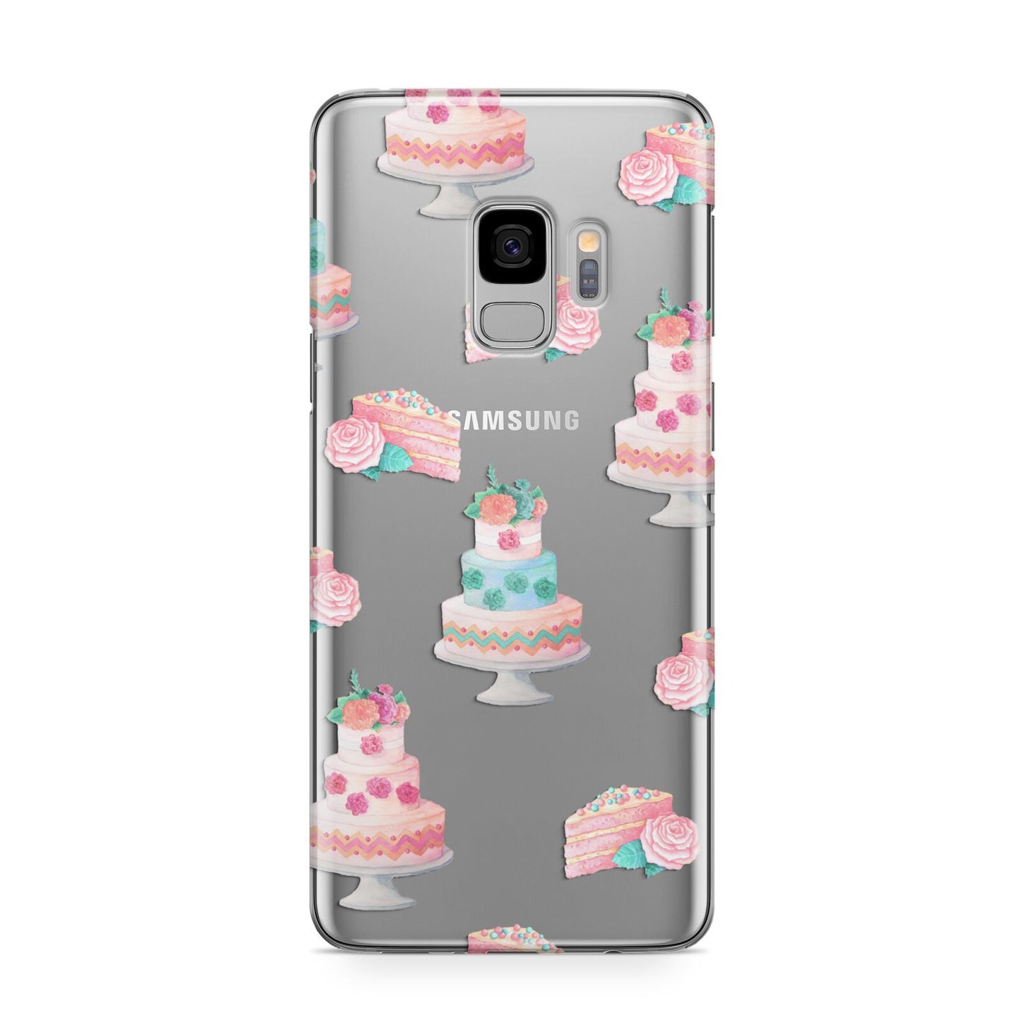 Pink Cake Print Samsung Galaxy S9 Case