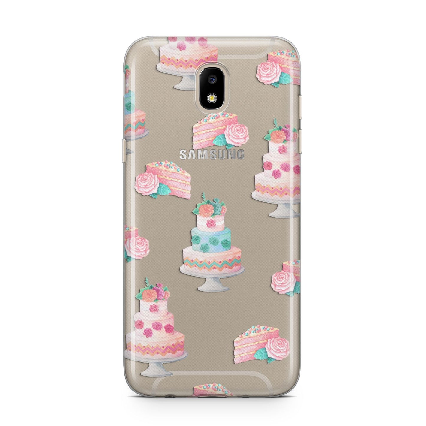 Pink Cake Print Samsung J5 2017 Case