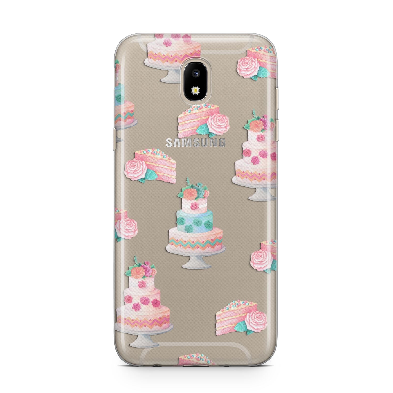 Pink Cake Print Samsung J5 2017 Case