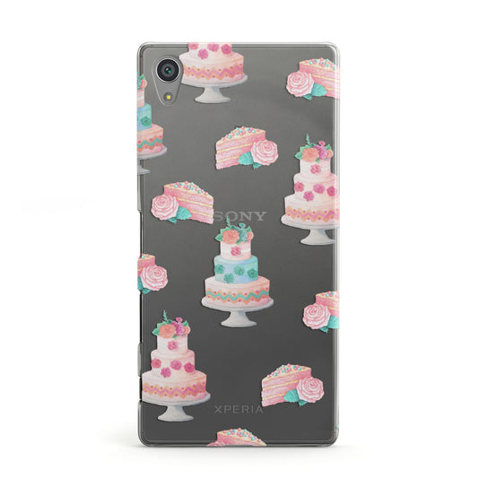 Pink Cake Print Sony Xperia Case