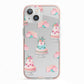 Pink Cake Print iPhone 13 TPU Impact Case with Pink Edges