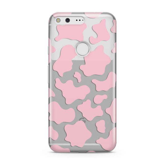 Pink Cow Print Google Pixel Case