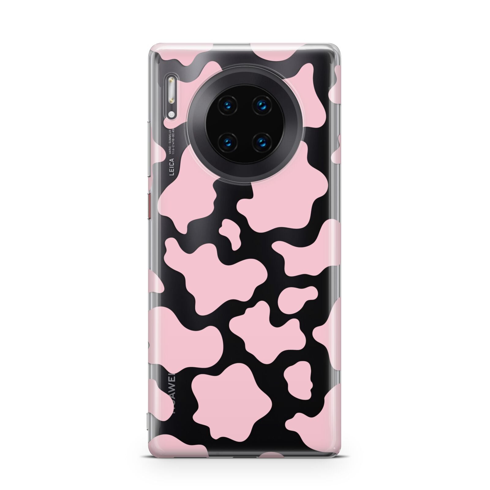 Pink Cow Print Huawei Mate 30 Pro Phone Case