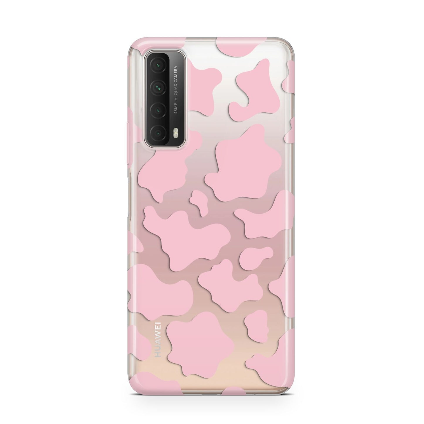 Pink Cow Print Huawei P Smart 2021