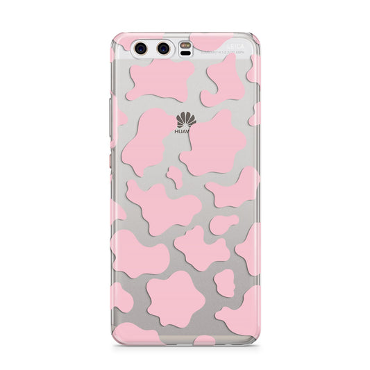 Pink Cow Print Huawei P10 Phone Case