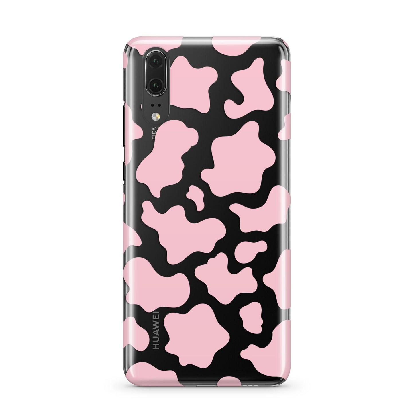 Pink Cow Print Huawei P20 Phone Case