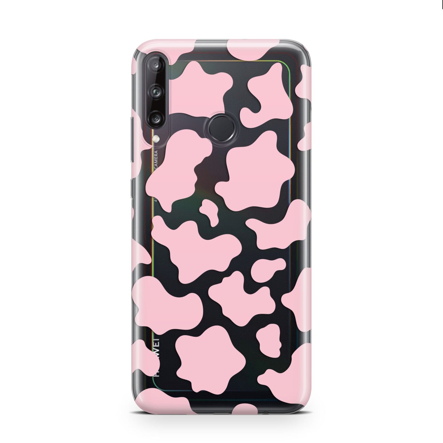 Pink Cow Print Huawei P40 Lite E Phone Case