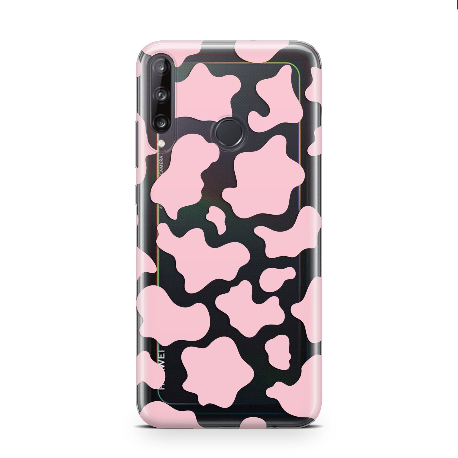 Pink Cow Print Huawei P40 Lite E Phone Case