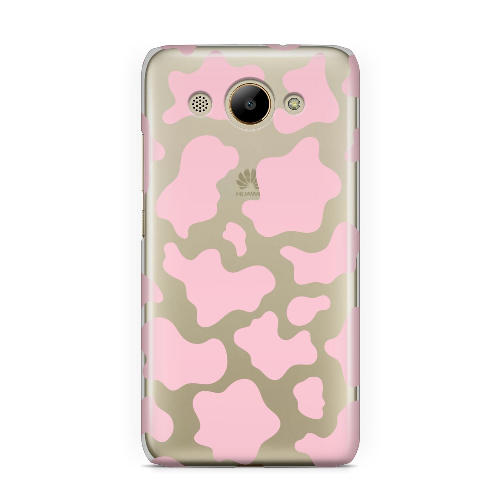 Pink Cow Print Huawei Y3 2017