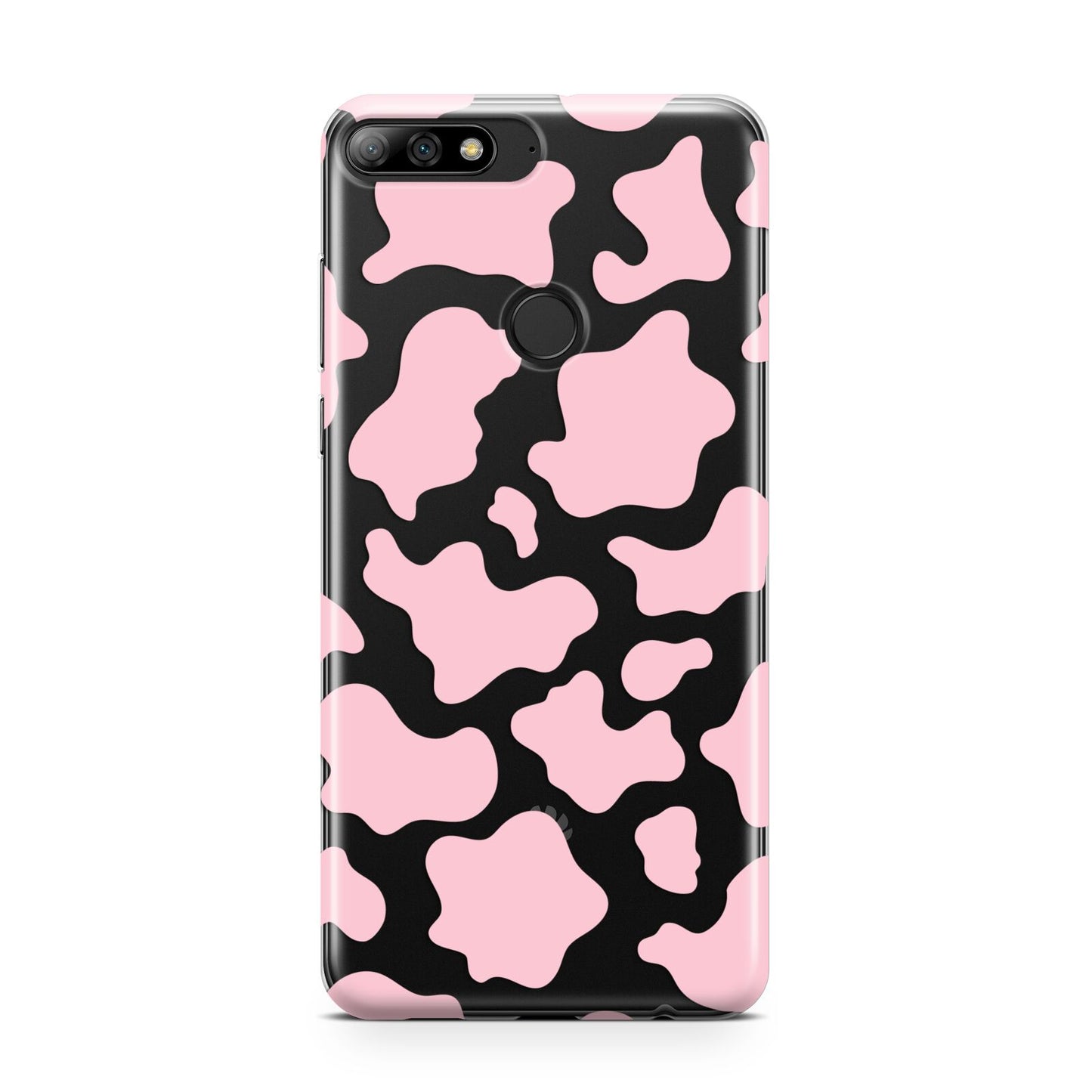 Pink Cow Print Huawei Y7 2018