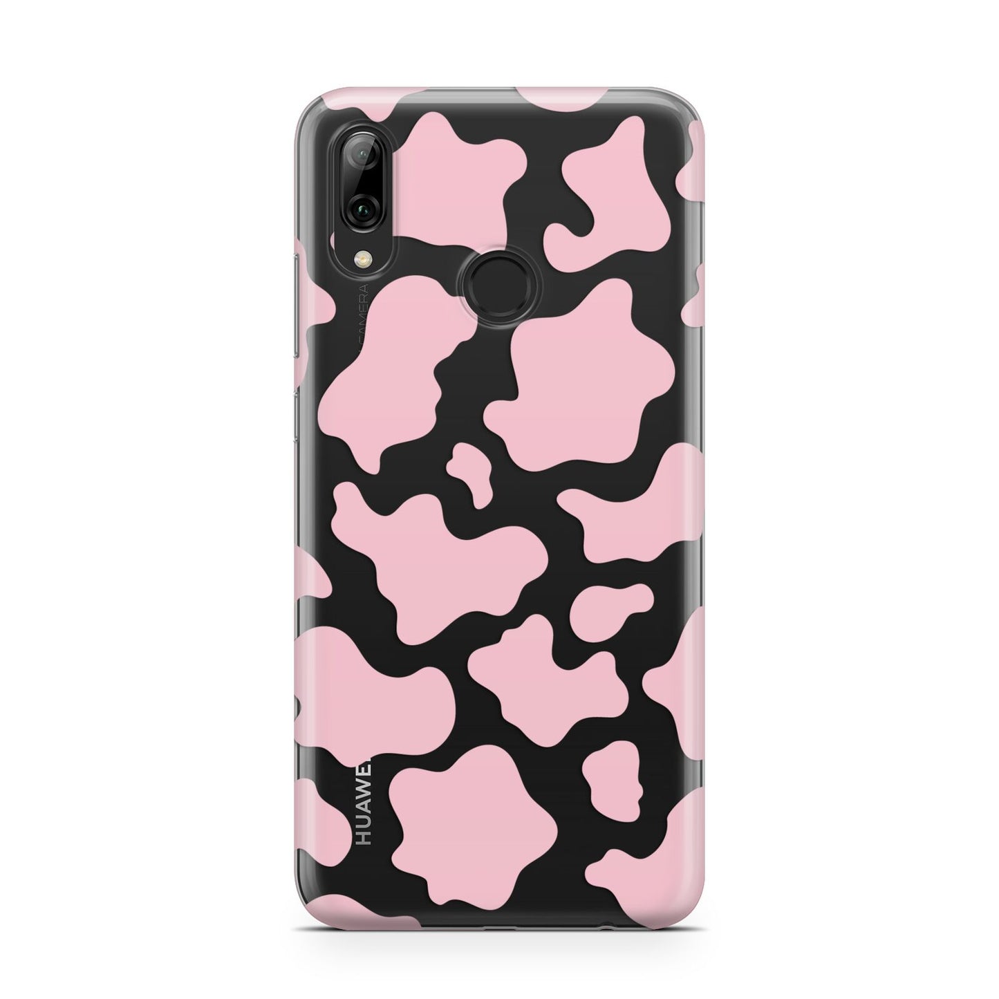 Pink Cow Print Huawei Y7 2019