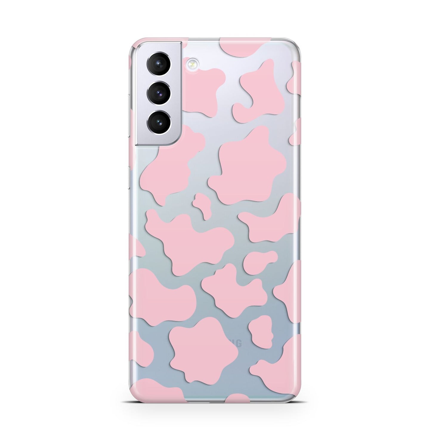 Pink Cow Print Samsung S21 Plus Case