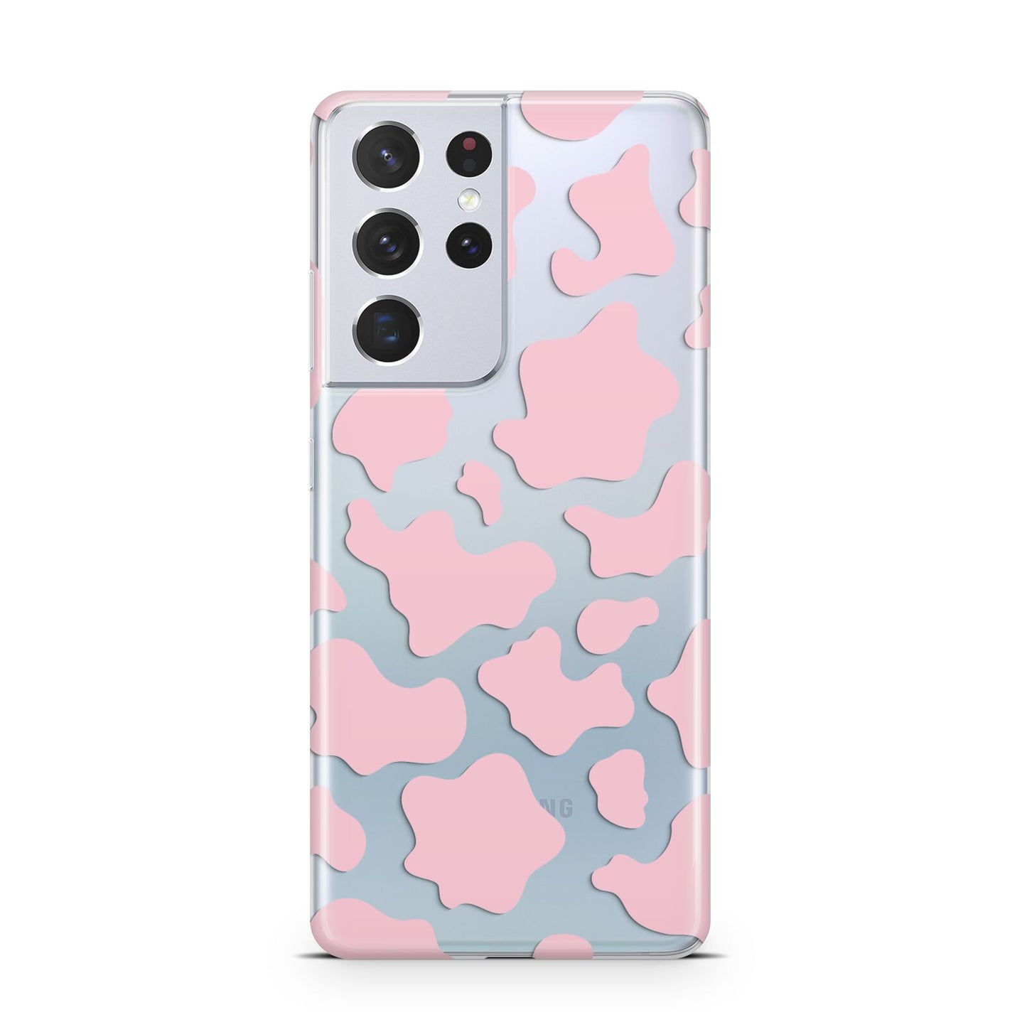 Pink Cow Print Samsung S21 Ultra Case