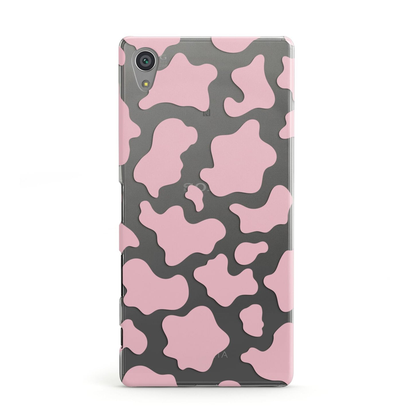 Pink Cow Print Sony Xperia Case