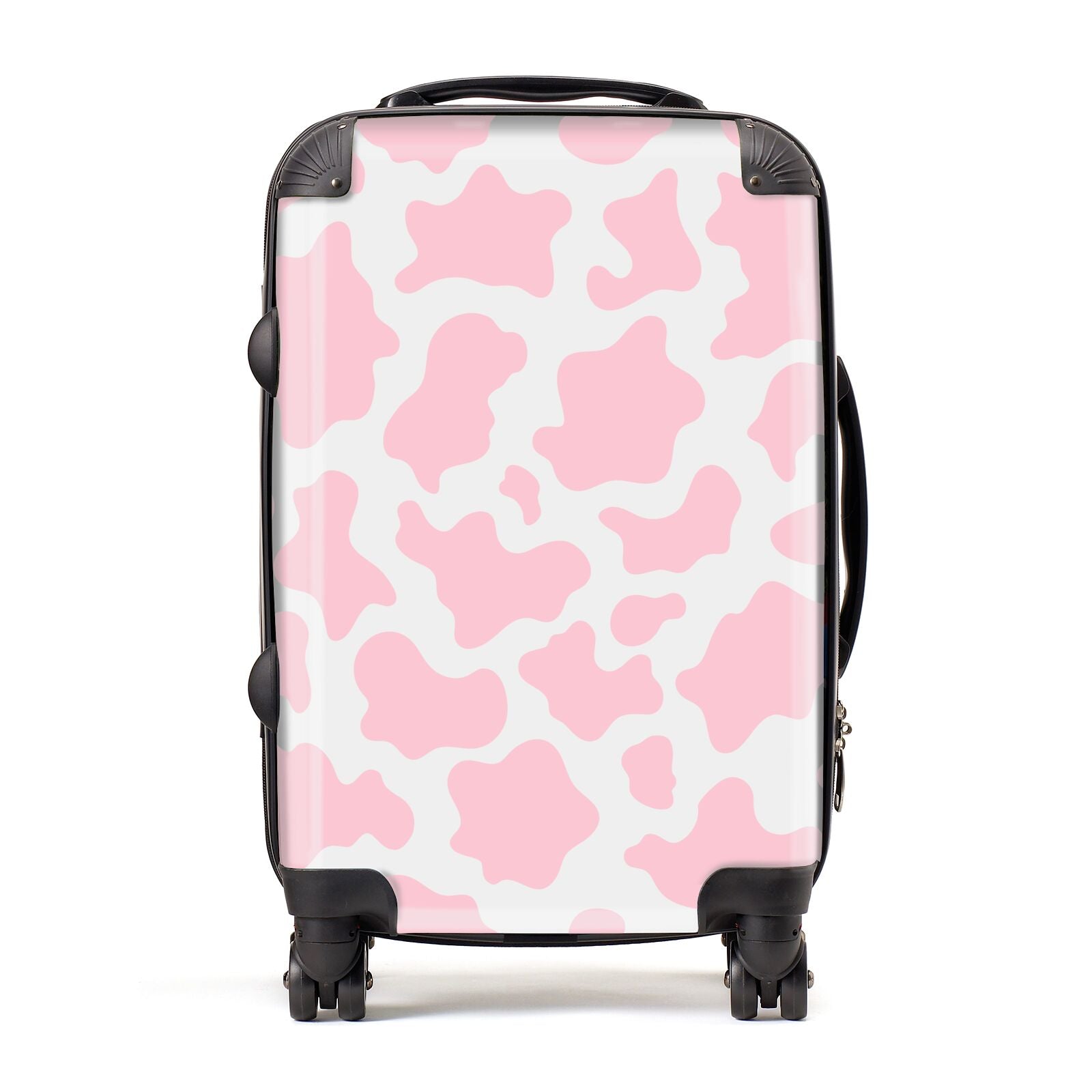 Pink Cow Print Suitcase