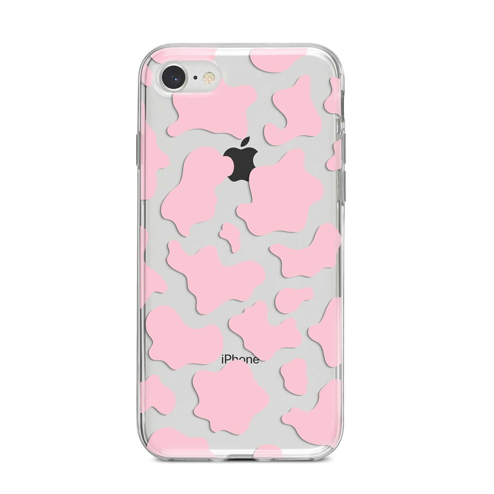 Pink Cow Print iPhone Case Dyefor