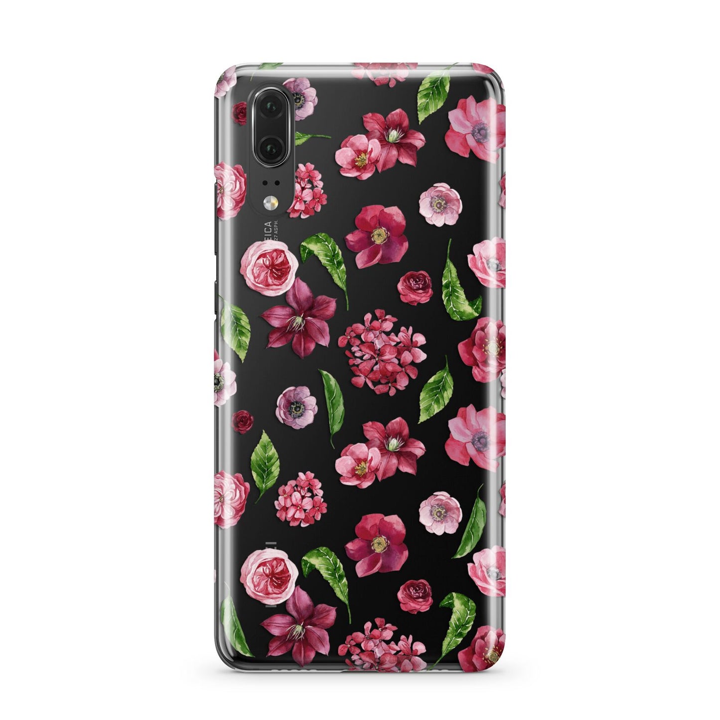 Pink Floral Huawei P20 Phone Case