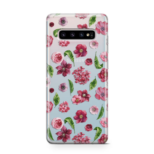 Pink Floral Protective Samsung Galaxy Case