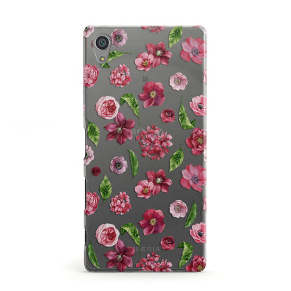 Pink Floral Sony Xperia Case