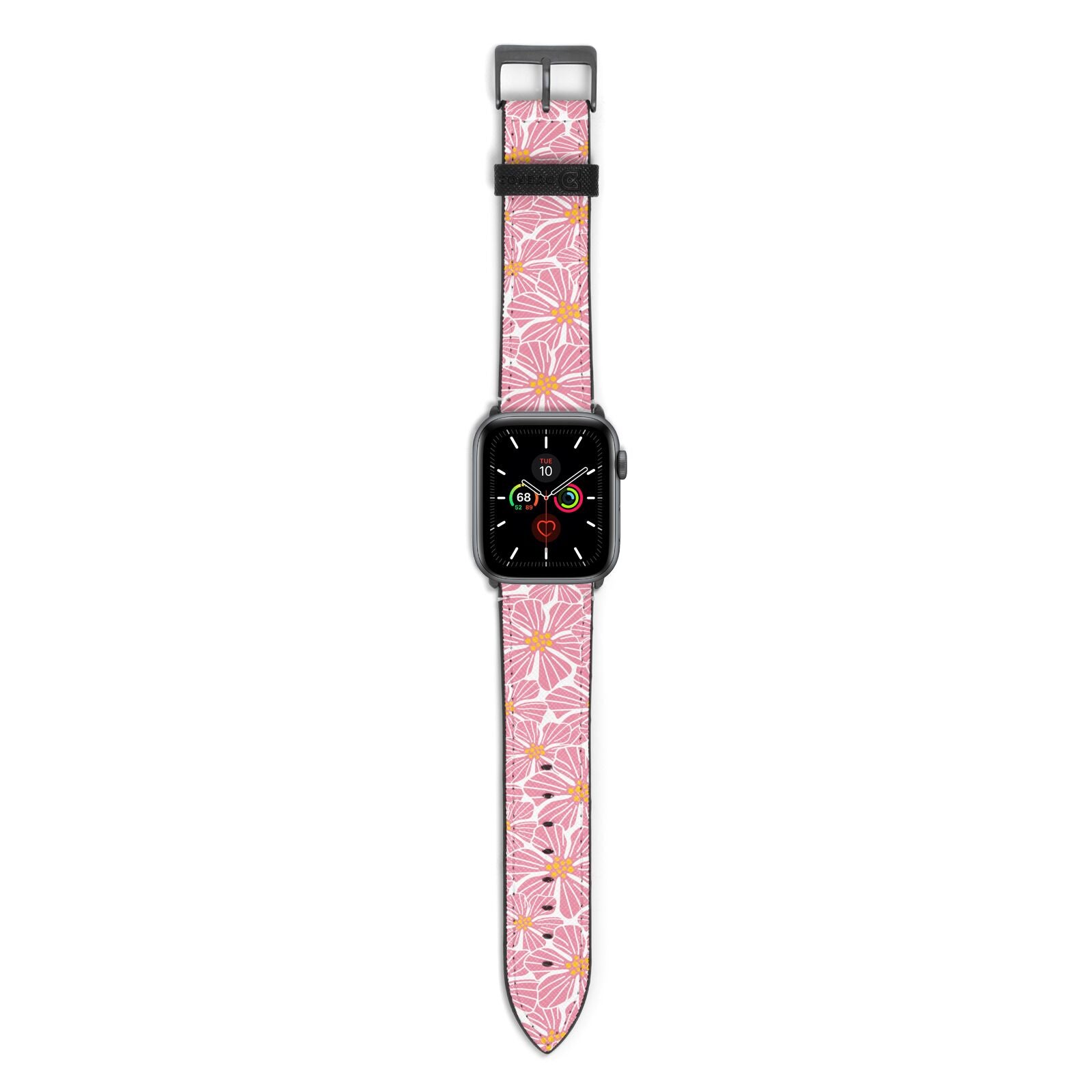 Pink Flowers Watch Strap Dyefor