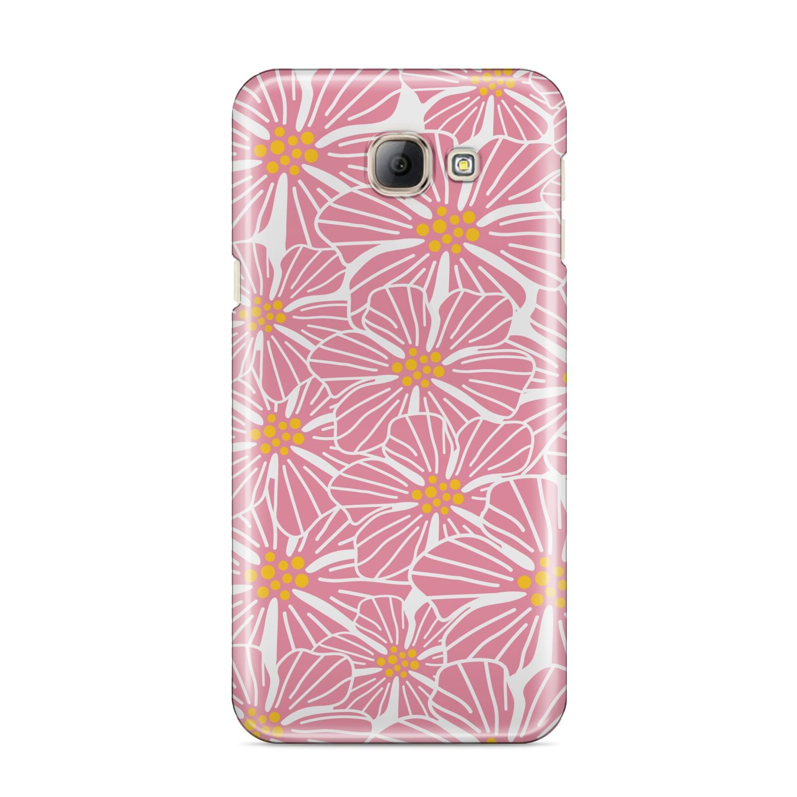 Pink Flowers Samsung Galaxy A8 2016 Case