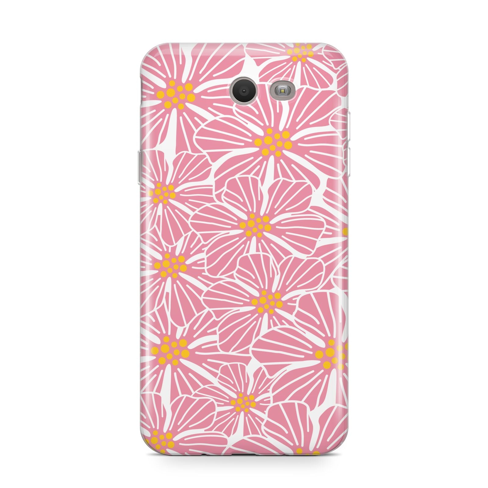 Pink Flowers Samsung Galaxy J7 2017 Case