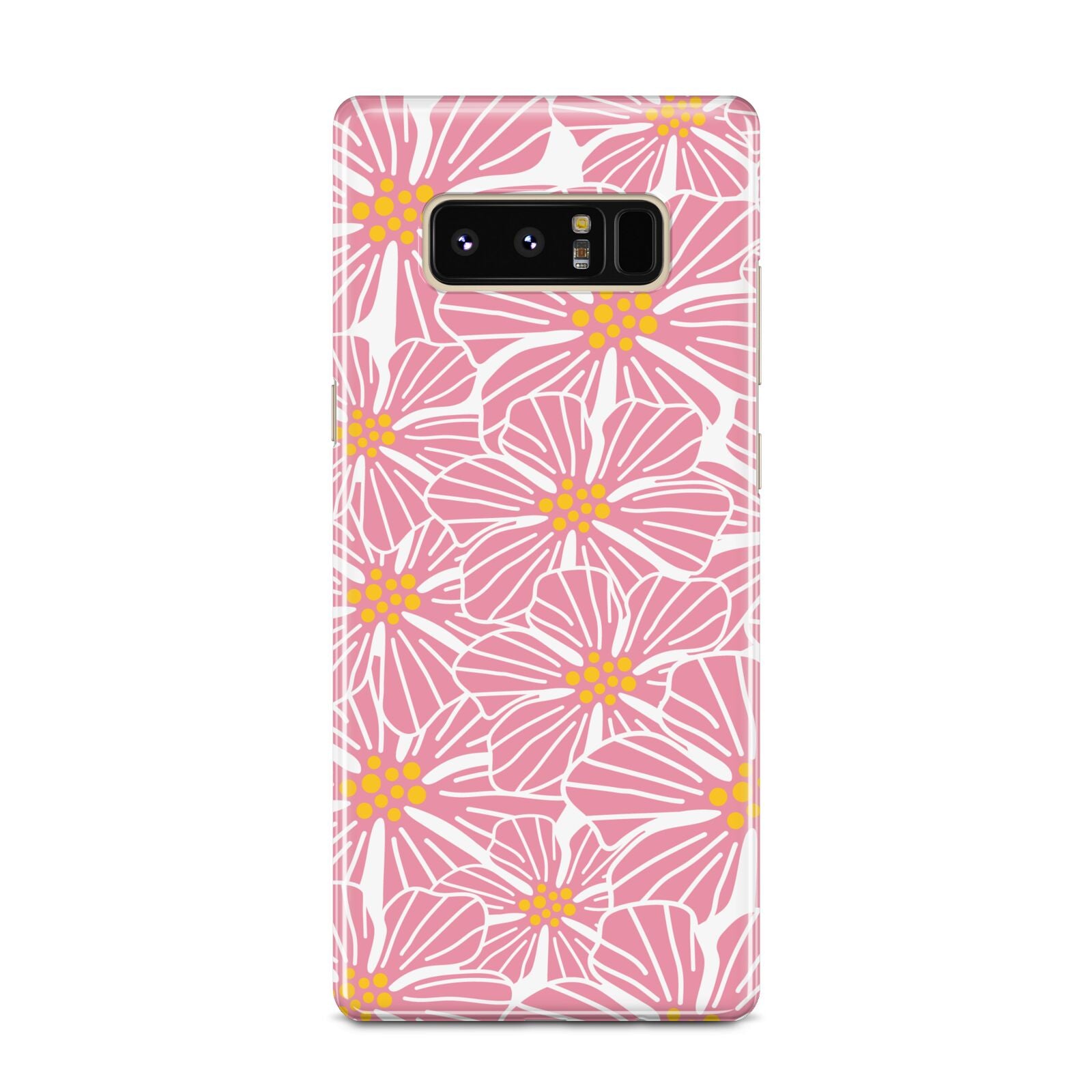 Pink Flowers Samsung Galaxy Note 8 Case