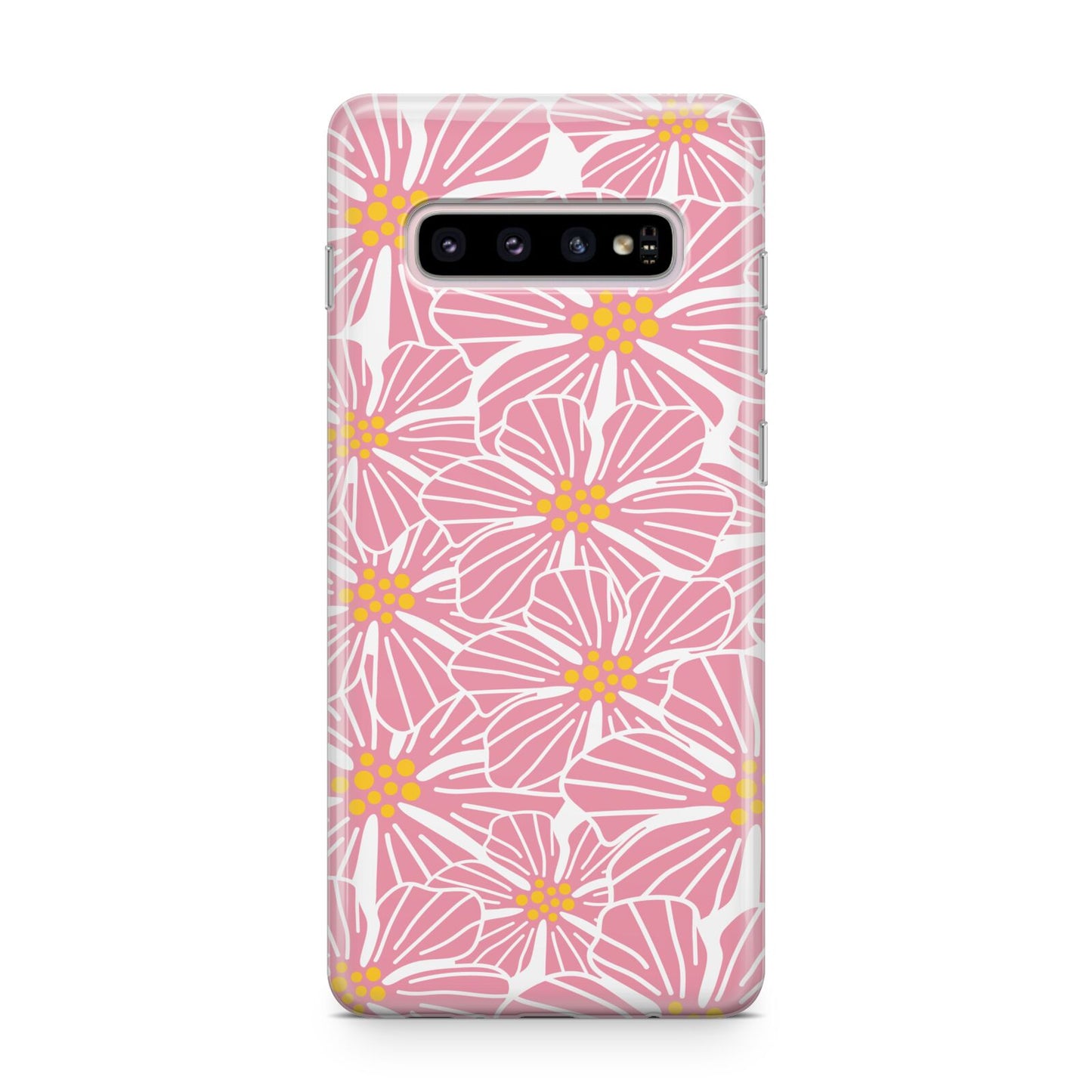 Pink Flowers Samsung Galaxy S10 Plus Case