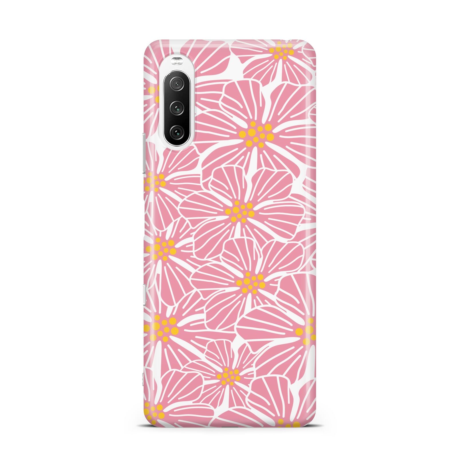 Pink Flowers Sony Xperia 10 III Case