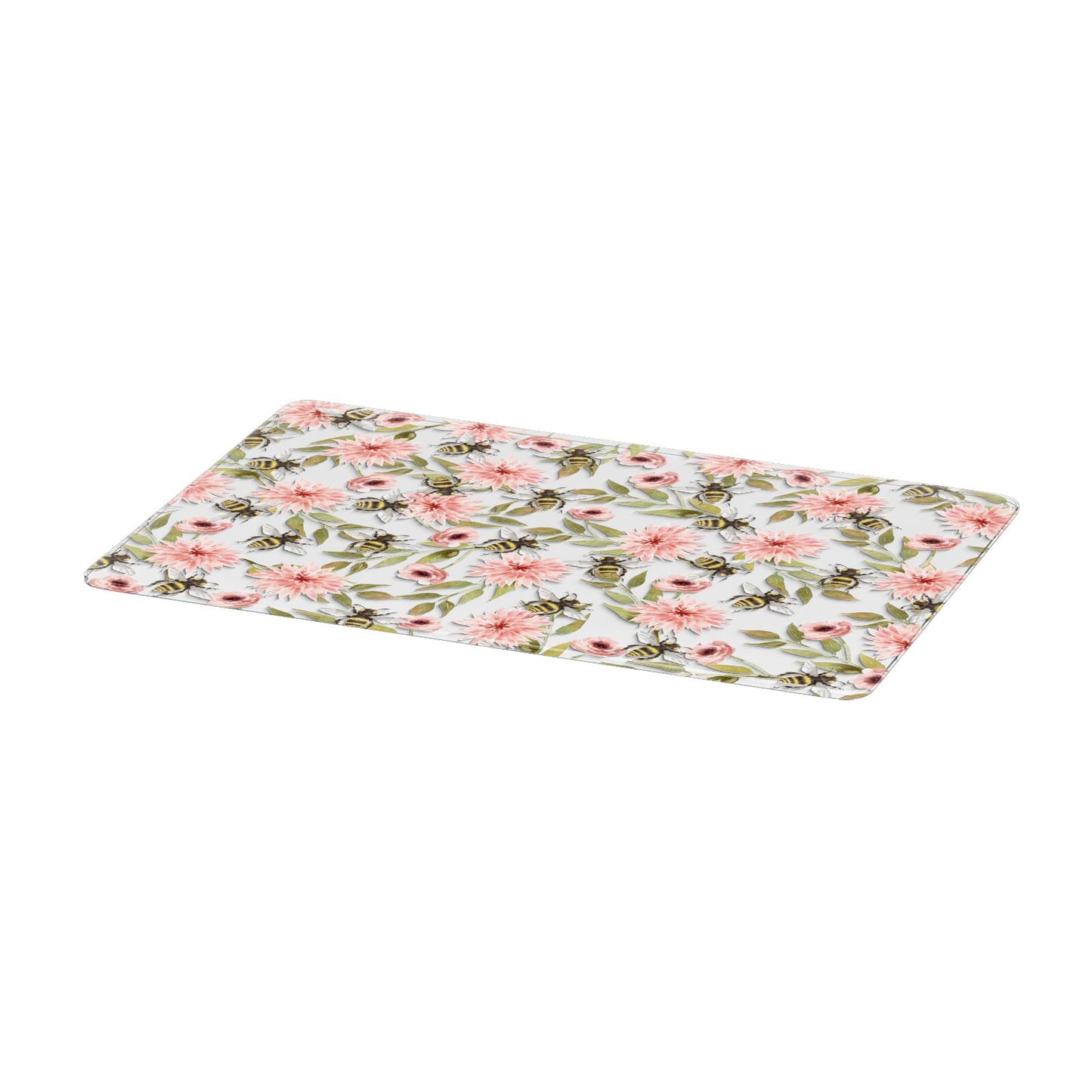 Pink Flowers and Bees Apple MacBook Case Only