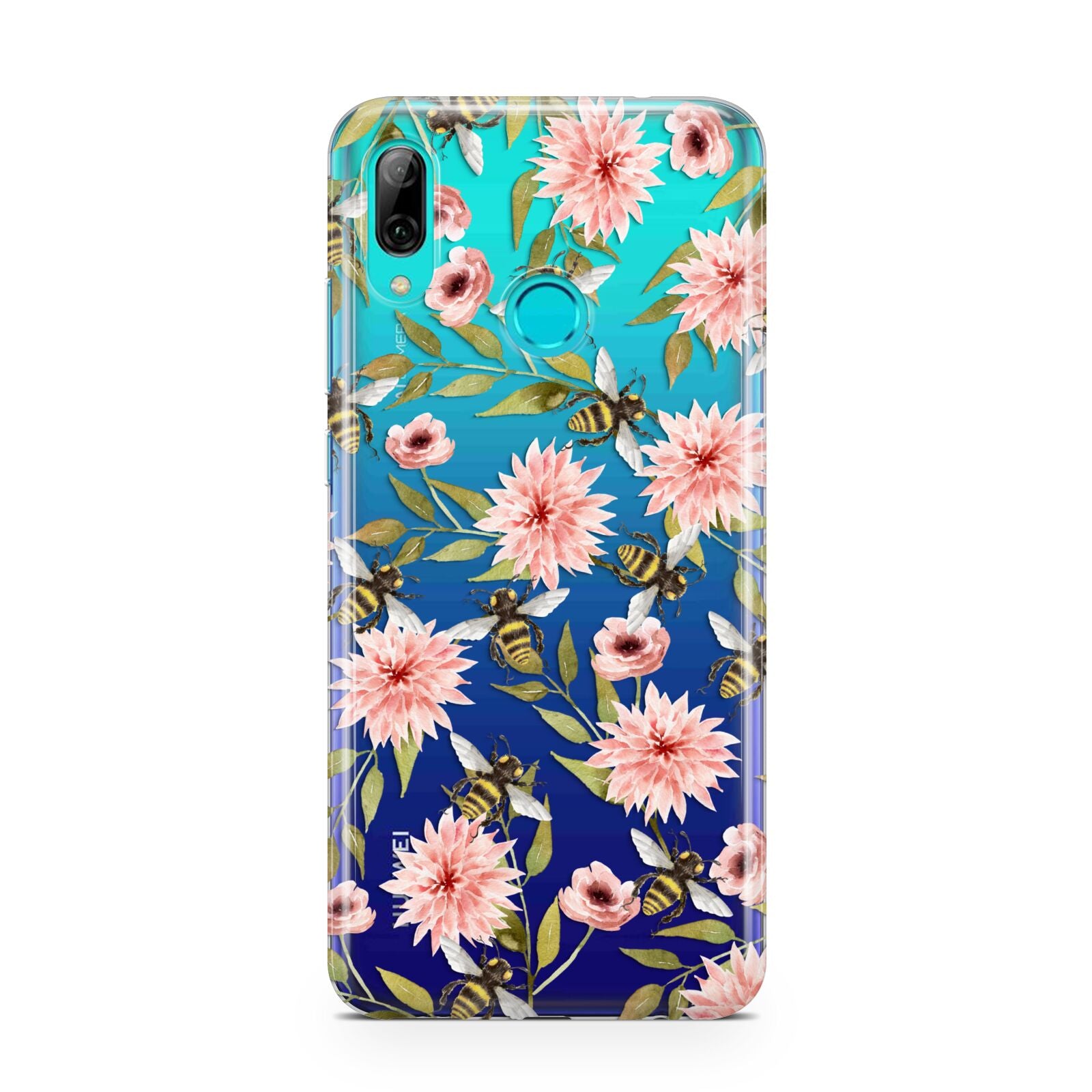 Pink Flowers and Bees Huawei P Smart 2019 Case