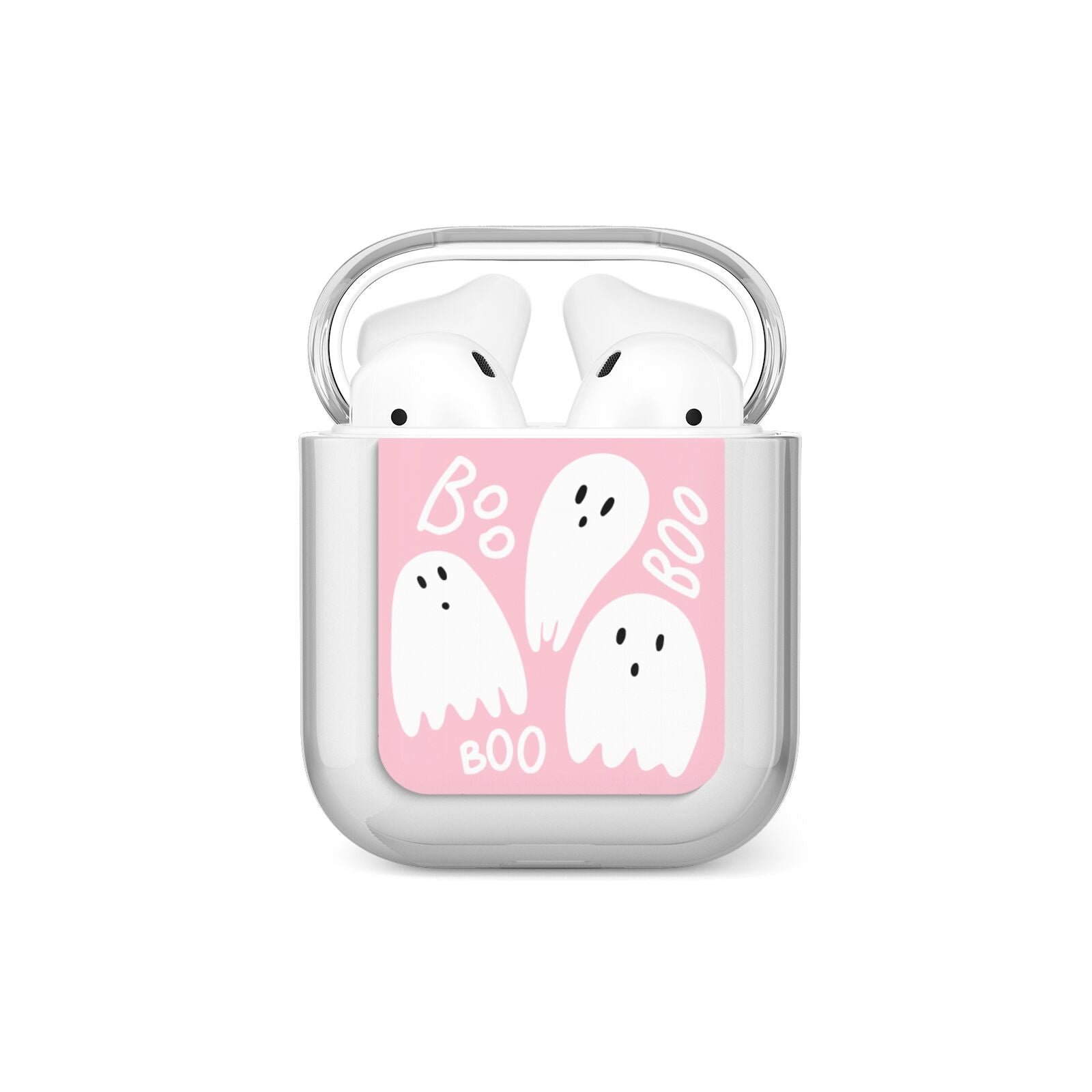 Pink Ghost AirPods Case