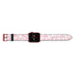 Pink Ghost Apple Watch Strap Landscape Image Red Hardware