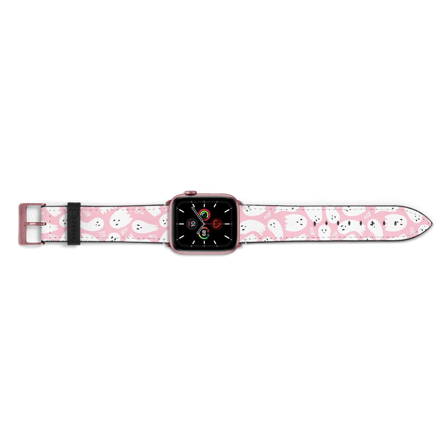 Pink Ghost Apple Watch Strap Landscape Image Rose Gold Hardware