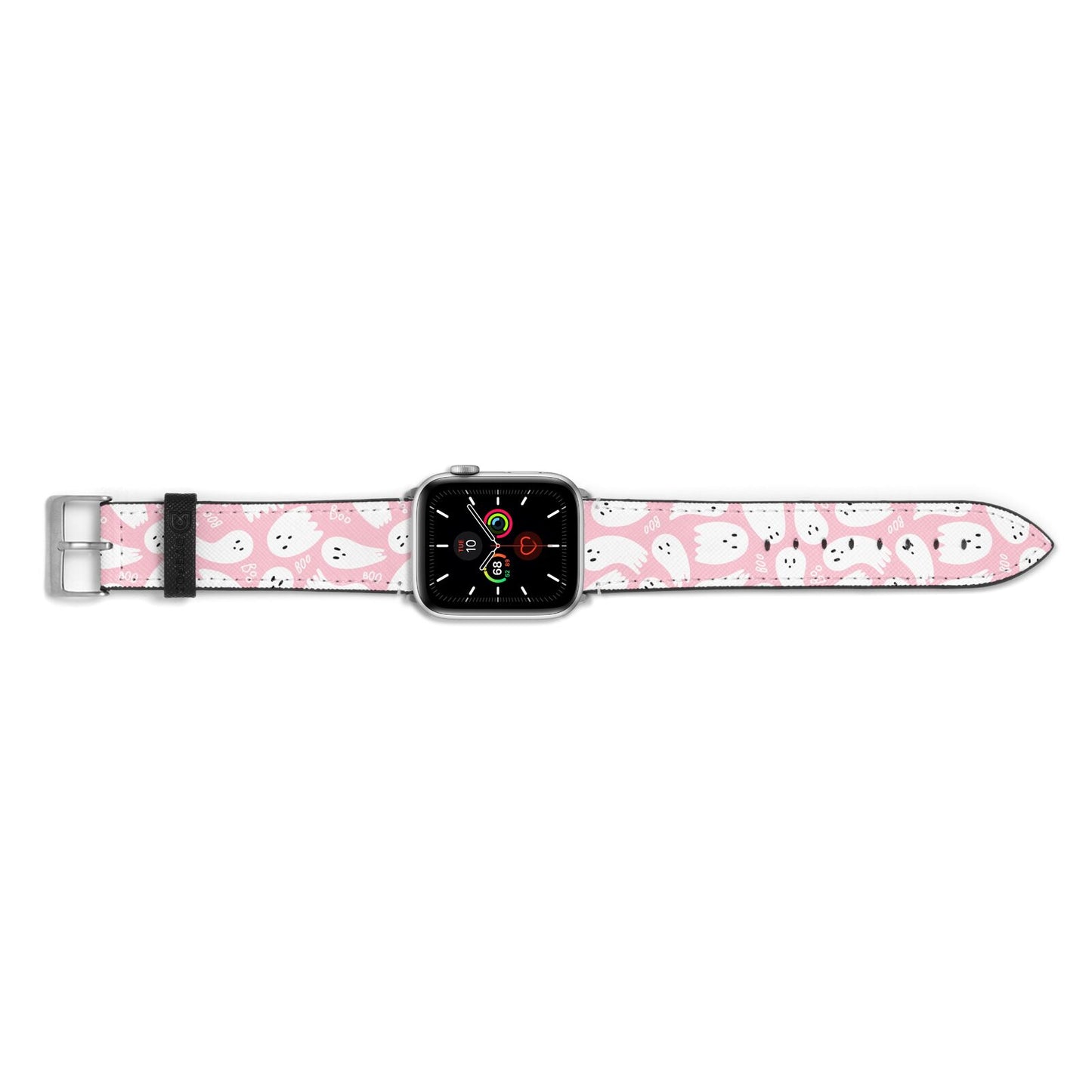 Pink Ghost Apple Watch Strap Landscape Image Silver Hardware