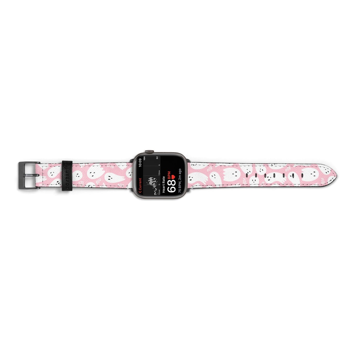 Pink Ghost Apple Watch Strap Size 38mm Landscape Image Space Grey Hardware