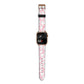 Pink Ghost Apple Watch Strap Size 38mm with Gold Hardware