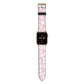 Pink Ghost Apple Watch Strap with Gold Hardware