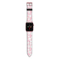 Pink Ghost Apple Watch Strap with Rose Gold Hardware