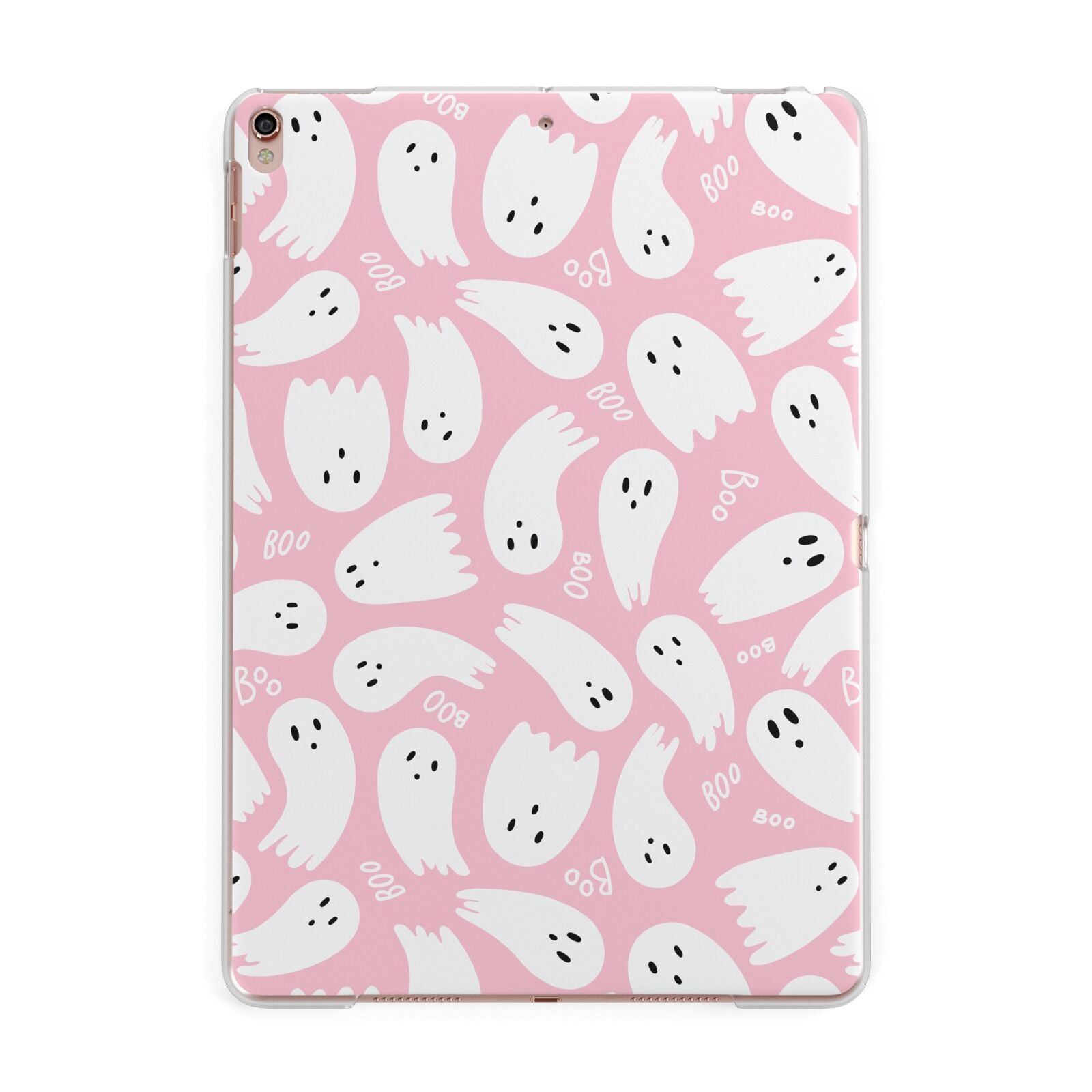 Pink Ghost Apple iPad Rose Gold Case