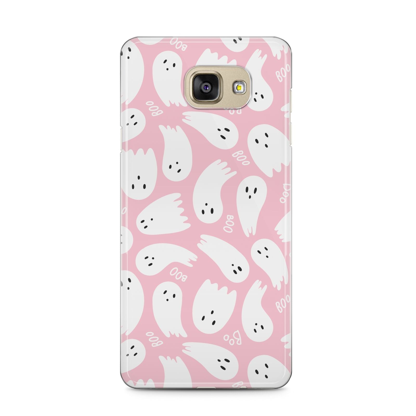 Pink Ghost Samsung Galaxy A5 2016 Case on gold phone