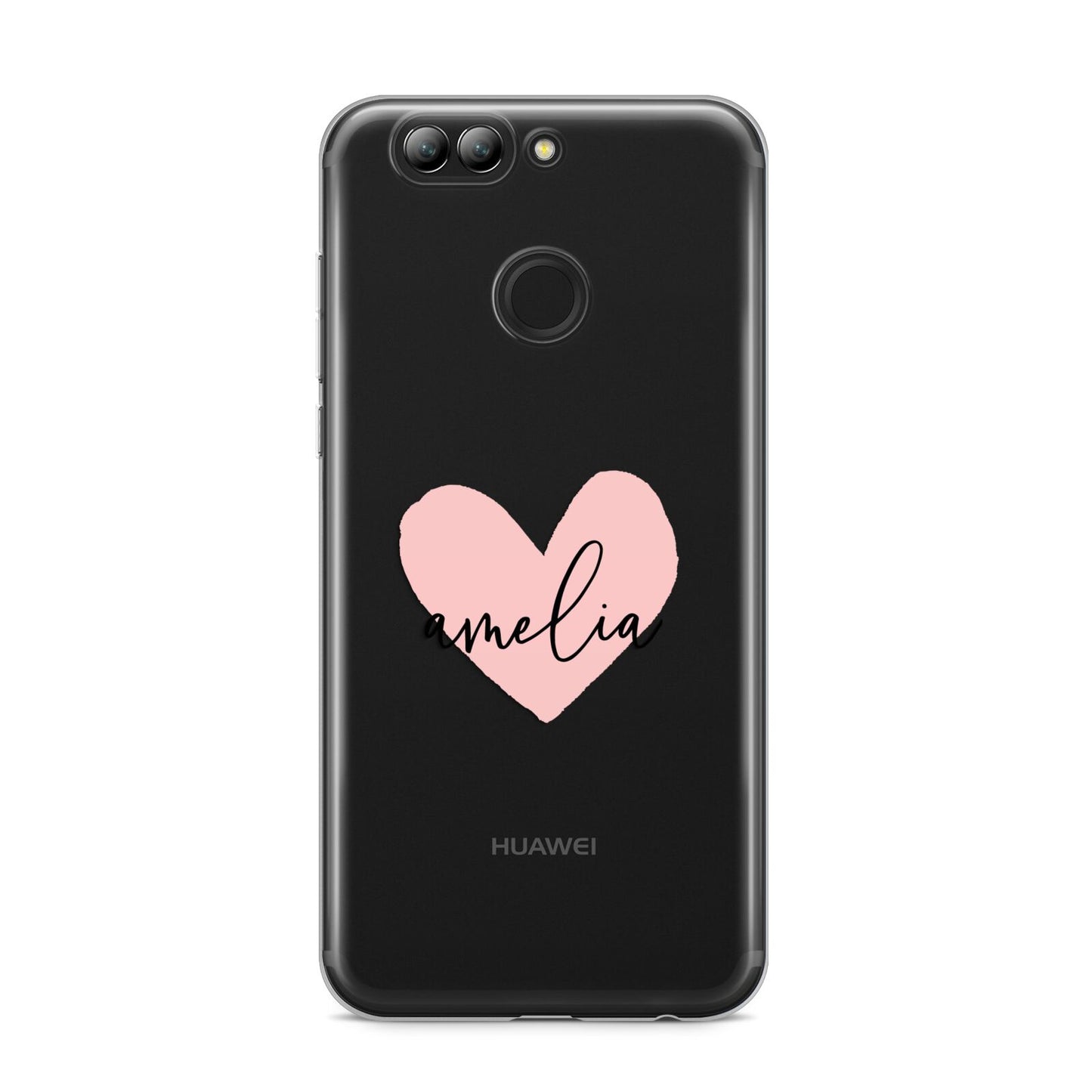 Pink Heart Sketch with Name Huawei Nova 2s Phone Case