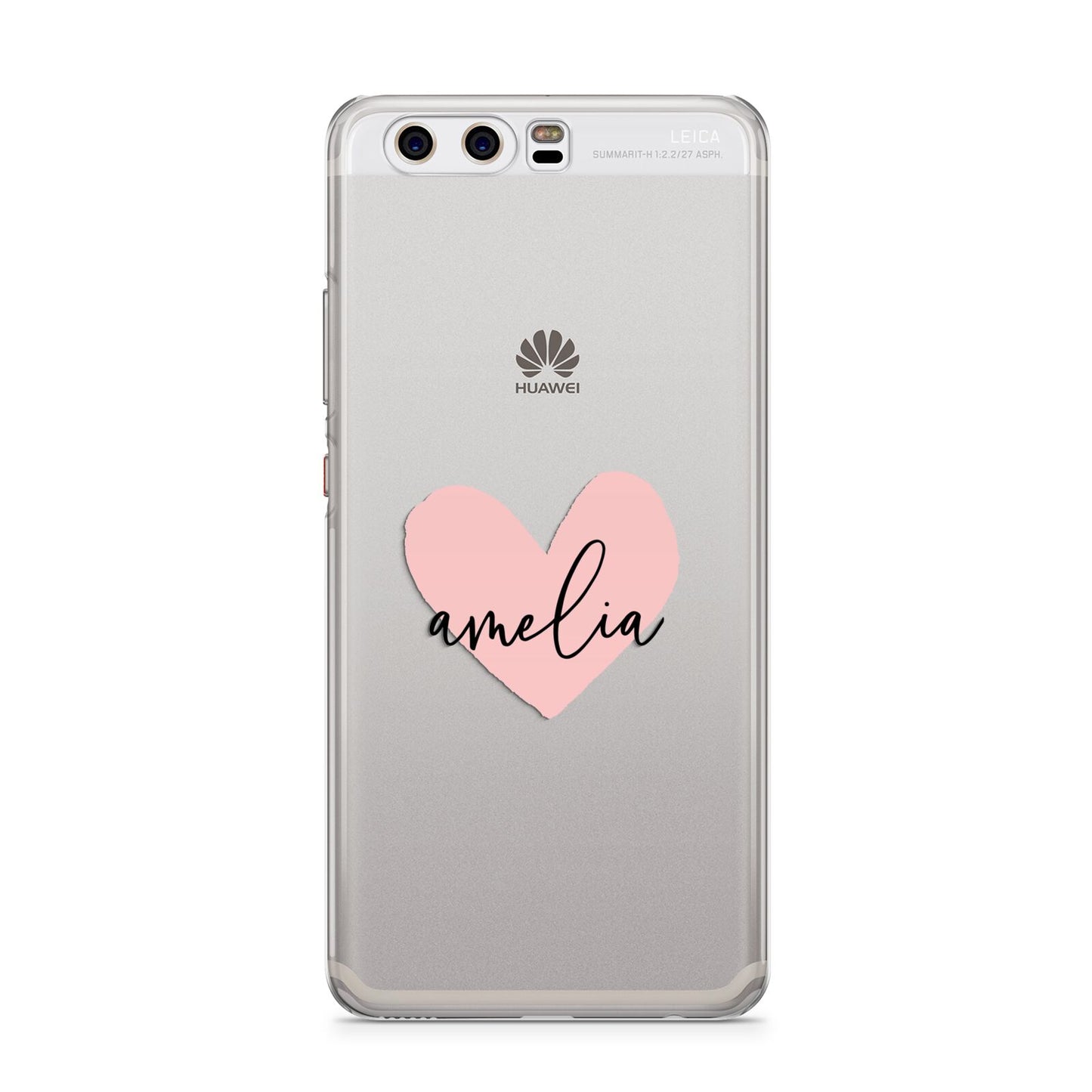 Pink Heart Sketch with Name Huawei P10 Phone Case